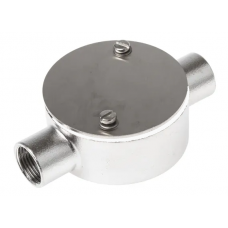 Stainless Steel Conduit Box - Through Box (2-way) 25mm